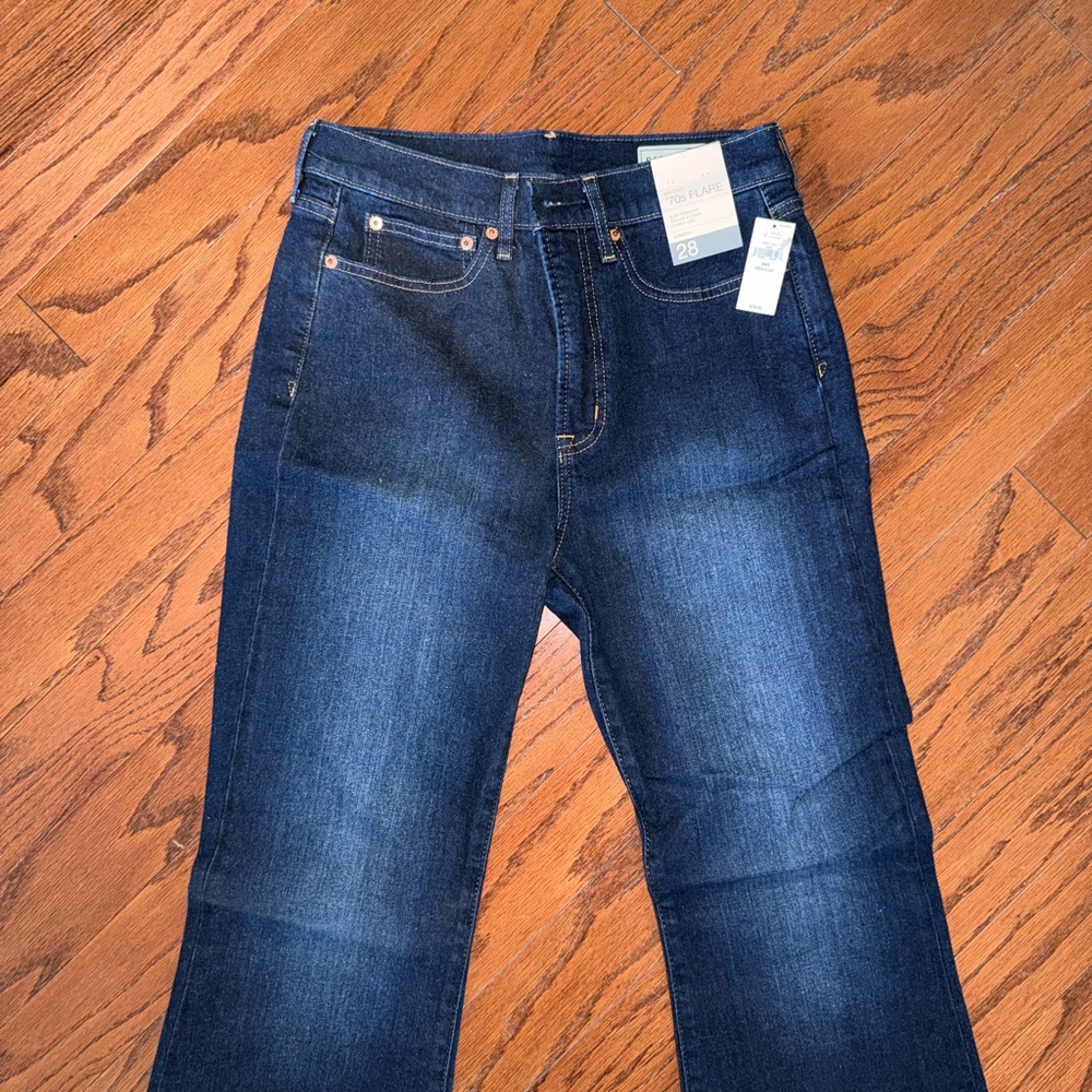 GAP Dark Wash Bootcut High Rise Flare Jeans